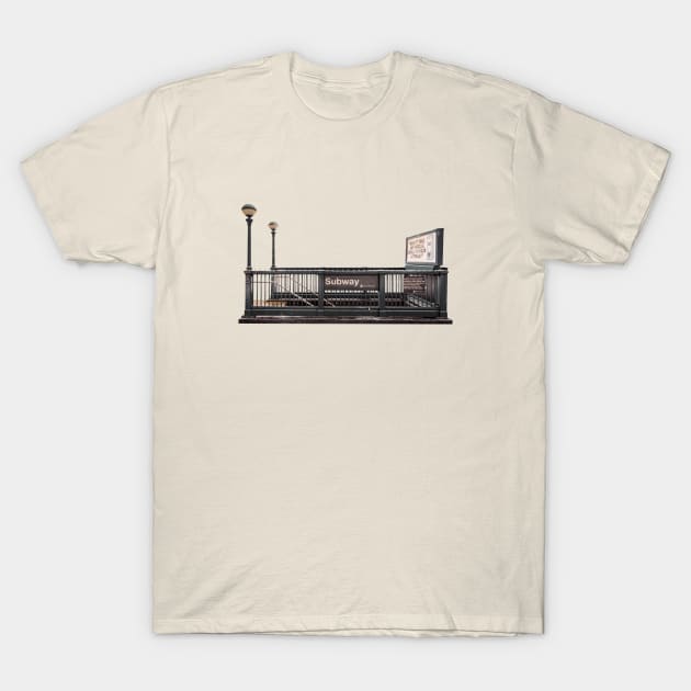 New York City Subway Stop T-Shirt by tonylonder